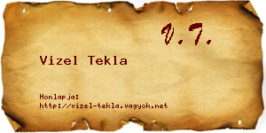 Vizel Tekla névjegykártya